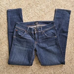 HUDSON Collin Flap Dark Blue Skinny Jeans Sz 29